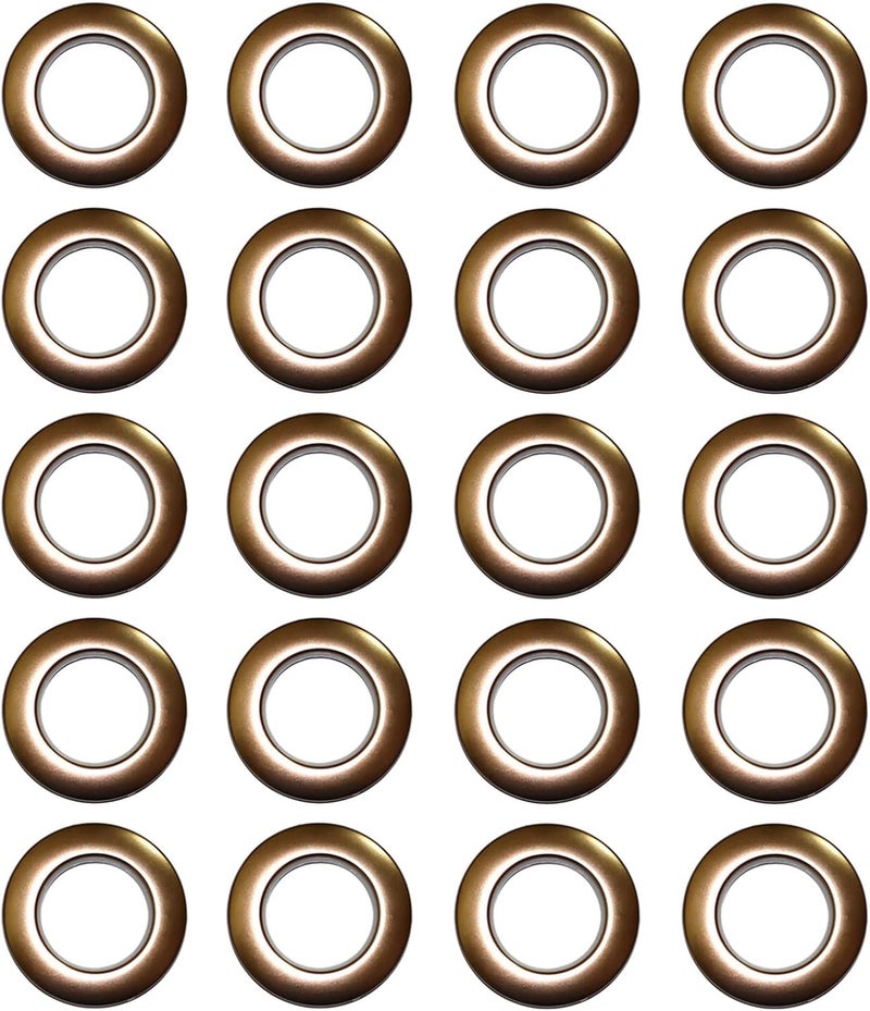 SWTool Selling Wonderful 1-9/16-Inch Inner Diameter Plastic Curtain Grommets 50-Pack (Light Brown) - Image 1